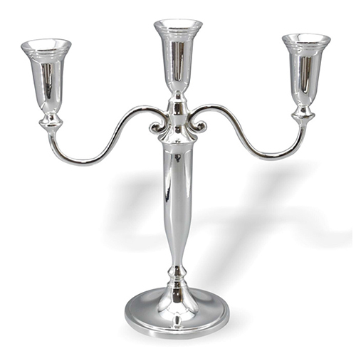 Silver Plated Triple Candle Stand