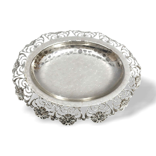 Sliver Plated Round Dish