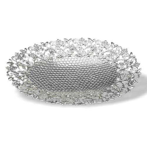 Silver Plated Oval Platter - Size: 10X8X1.5 Inch