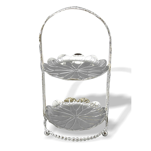 Silver Plated Double Tier Stand