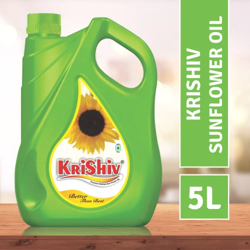 Krishiv 5 Liter Jar Sunflower Oil