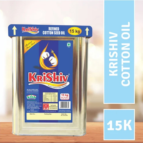 Krishiv 15 Kg Tin Cottonseed Oil