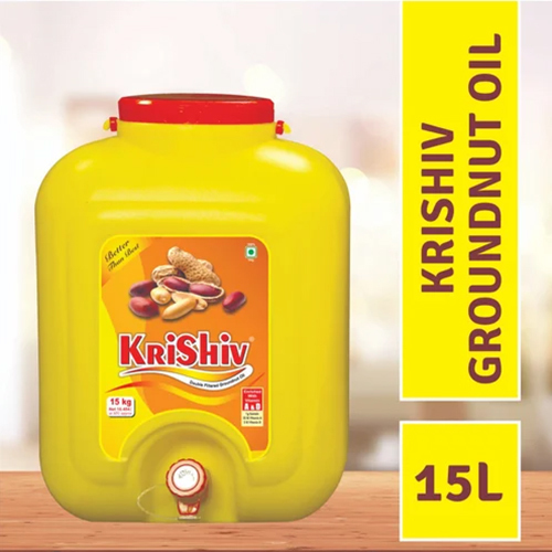 Krishiv 15 Liter Jar Groundnut Oil - Cultivation Type: Common