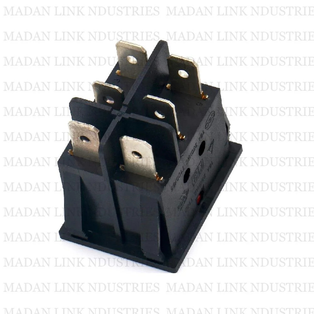 Rocker Switch Red 2 Line 6 Pin On Off