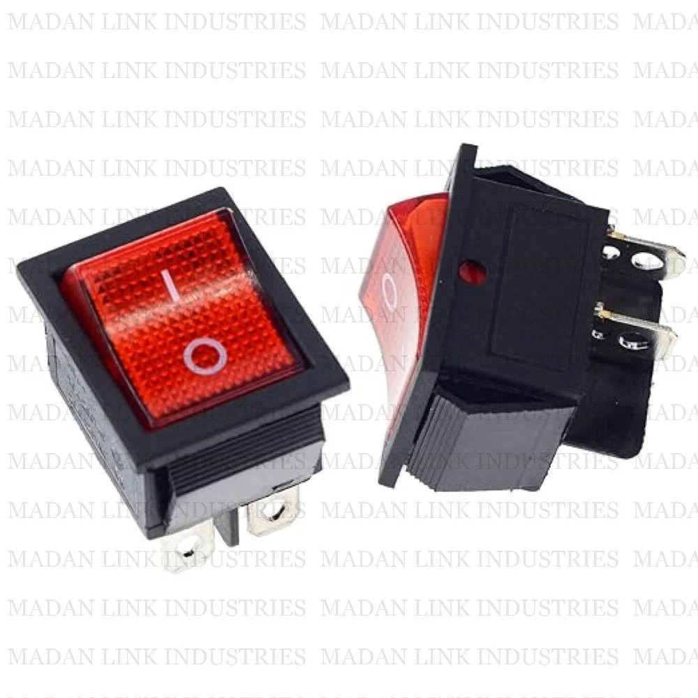RS 608 RED LIGHT 4 PIN ON-OFF