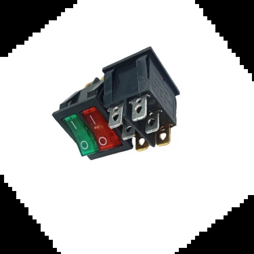 Rocker Switch Red & Green  2 Line 6 Pin On Off