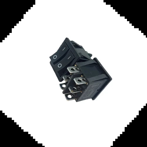 Rocker Switch Black 2 Line 6 Pin On Off