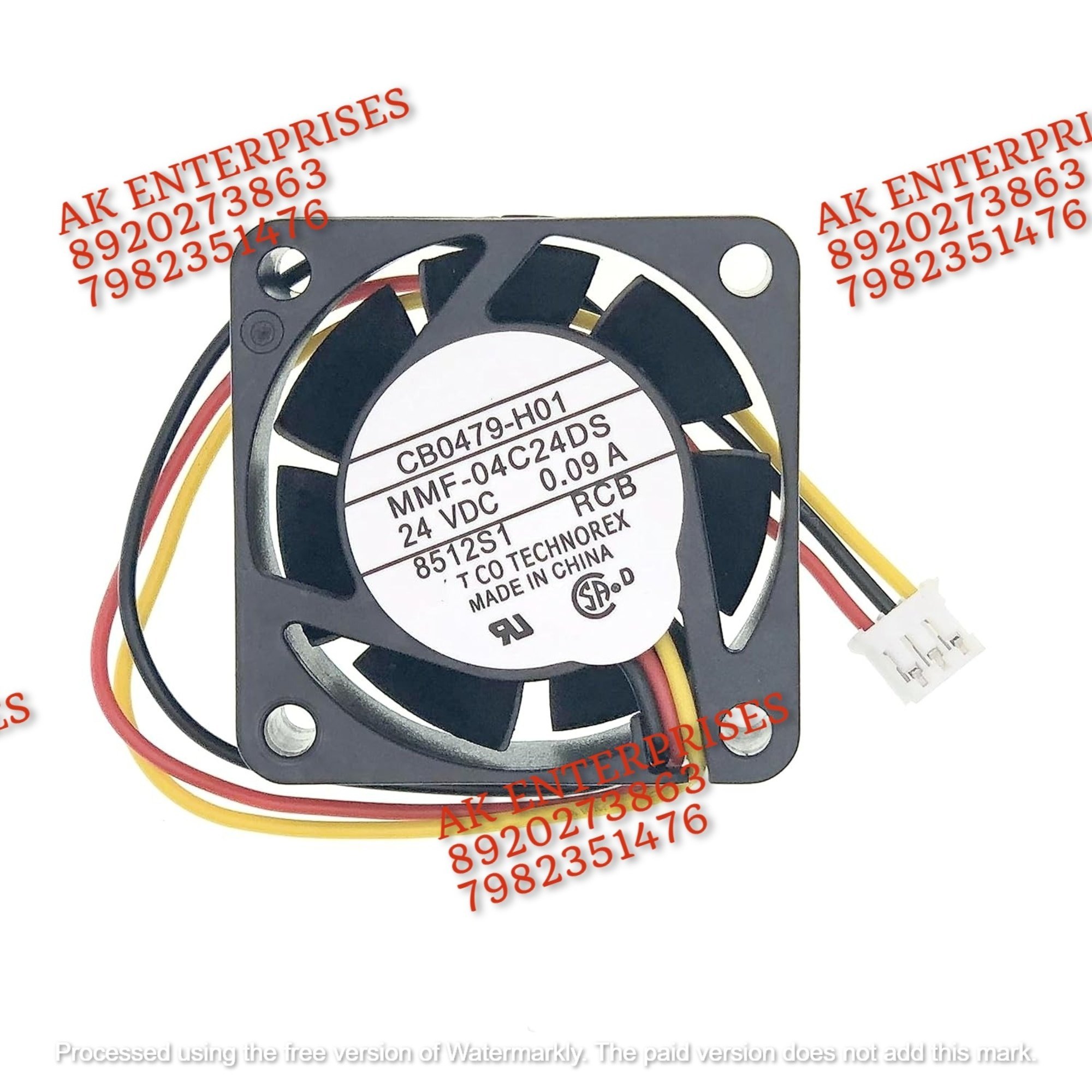 MMF-04C24DS Axial Fan 24V-0.09A DC Brushless Air Cooling Fan 5500 RPM 40 * 40 * 15mm 3Wire