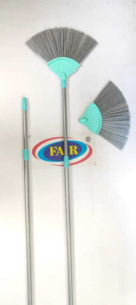 72inch Autolock Jala Brush - Plastic 72 Inches | Sea Green Color Gentle Fibers For Effective Hair And Dust Removal V Shape Design