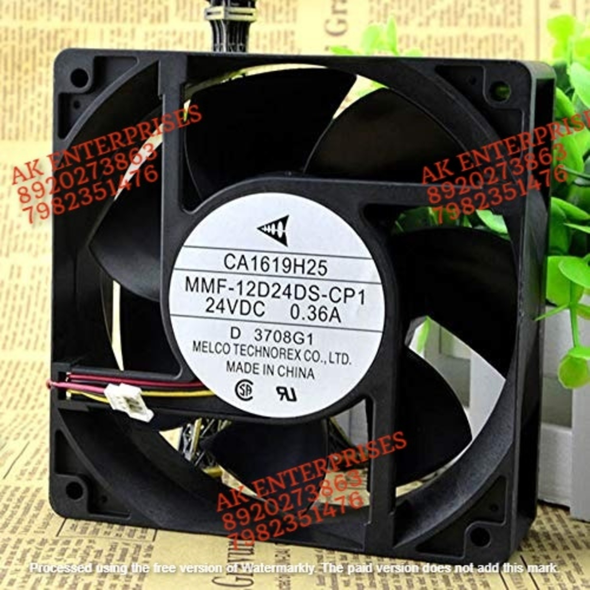 MMF-12D24DS-CP1 Axial Fan 24V-0.36A DC Brushless Air Cooling Fan 5000 RPM 120 * 120 * 38mm 3Wire