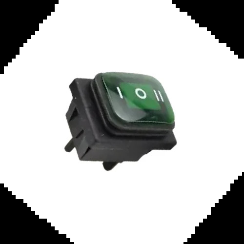 RS 608 GREEN LIGHT 6 PIN ON-OFF-ON WATERPROOF