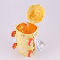 Bus Shape Water Bottle for Kids with Straps