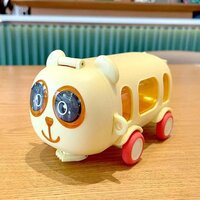 Bus Shape Water Bottle for Kids with Straps
