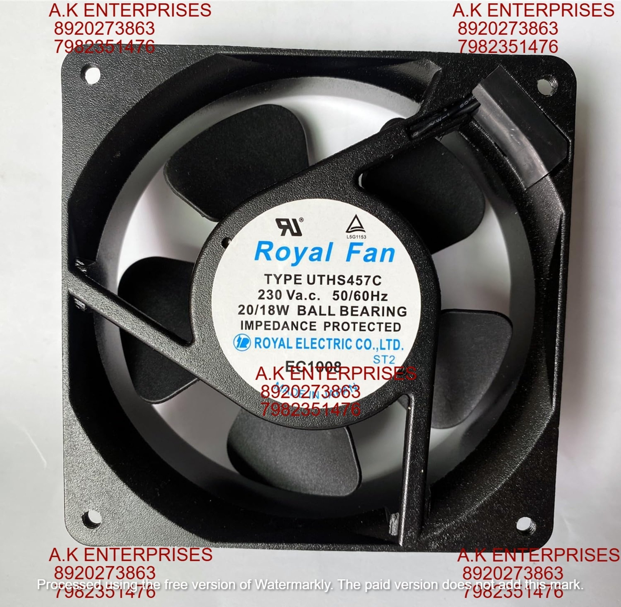 UTHS457C Fan UTHS457C 230Vac 20/18W 12038 12CM Cooling Fan