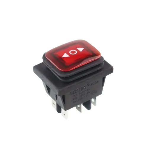 RS608 RED LIGHT 6 PIN 2 WAY SPRING THROW WATERPROOF, 3 Position (Center OFF)