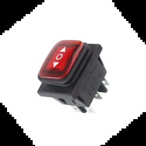 RS608 RED LIGHT 6 PIN 2 WAY SPRING THROW WATERPROOF, 3 Position (Center OFF)