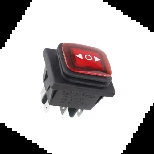 RS608 RED LIGHT 6 PIN 2 WAY SPRING THROW WATERPROOF, 3 Position (Center OFF)