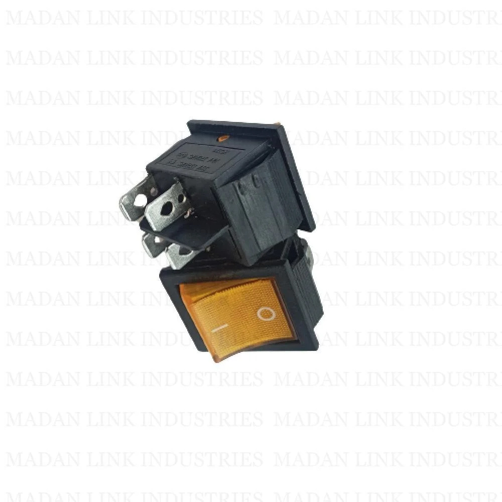 Rocker Switch Yellow Light 4 Pin On Off