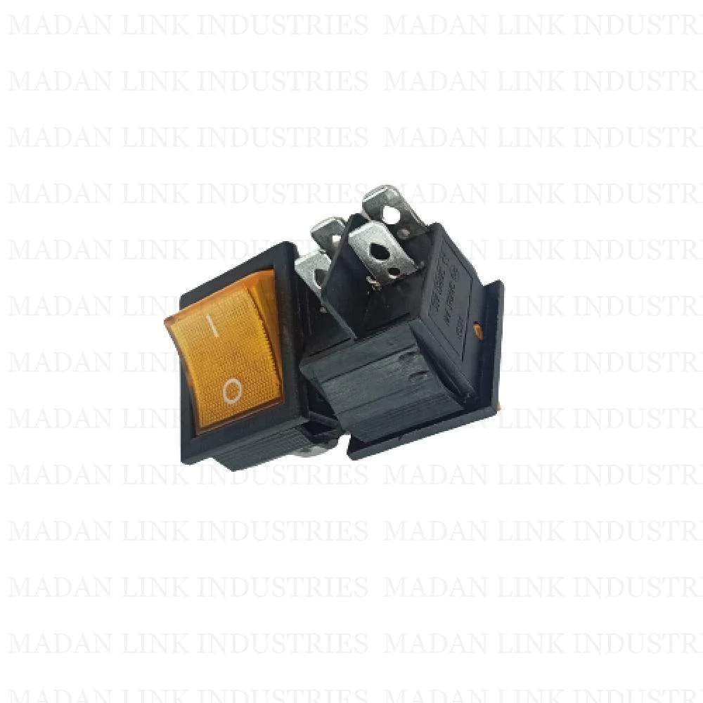 Rocker Switch Yellow Light 4 Pin On Off