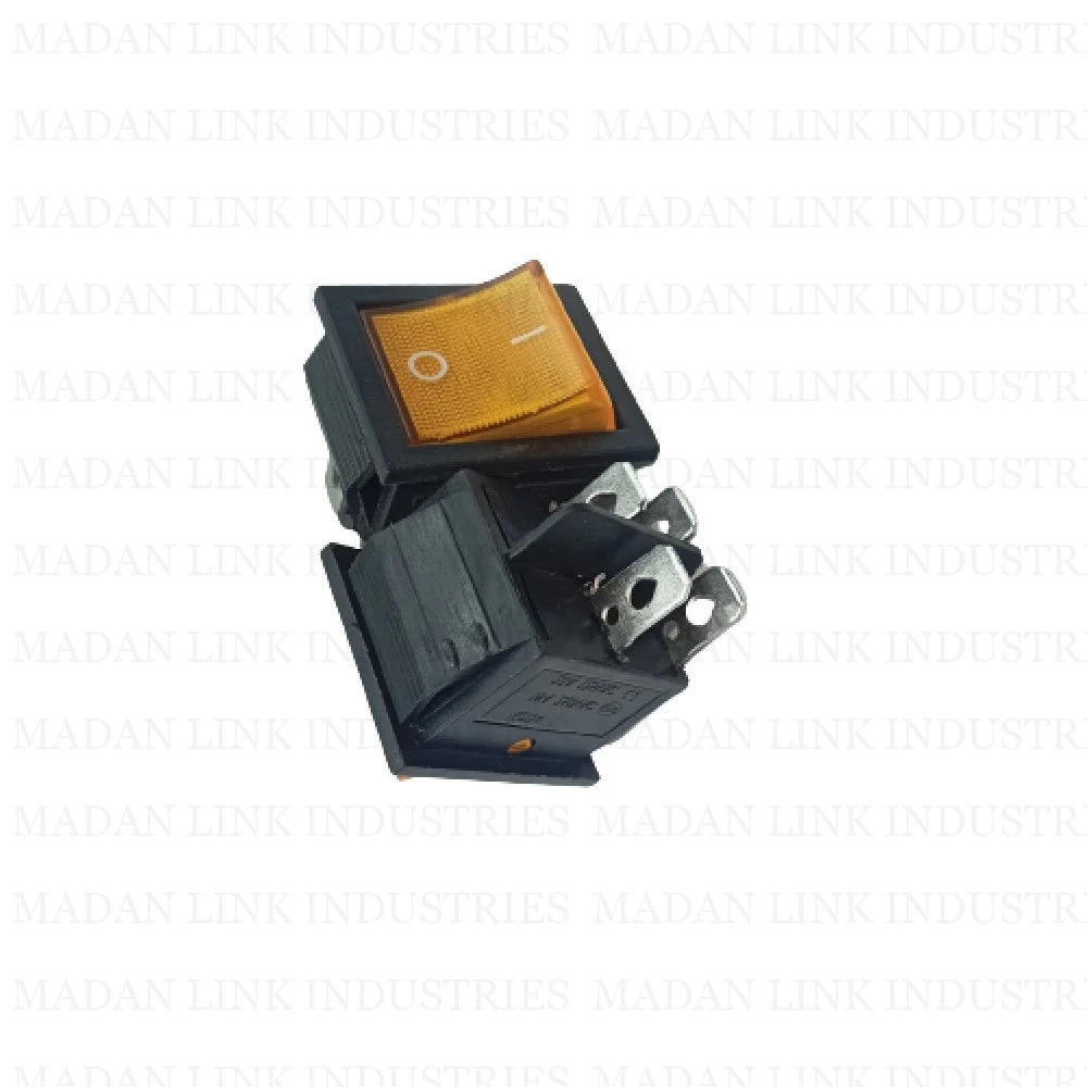 Rocker Switch Yellow Light 4 Pin On Off