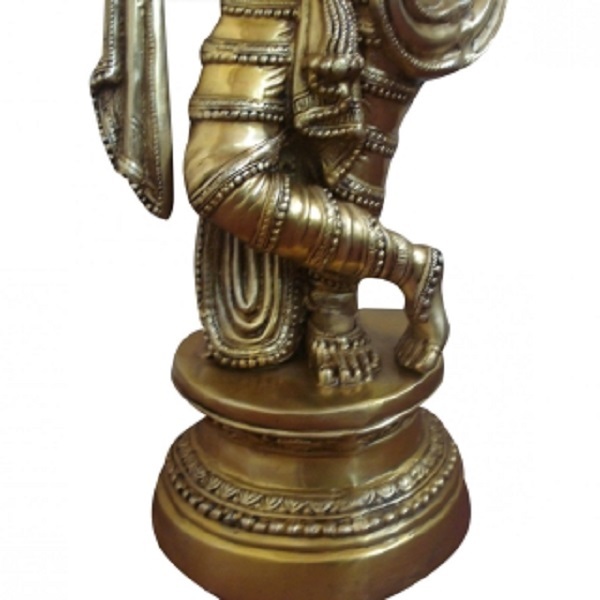 Lord Krishna Brass metal Hand made antique finish statue