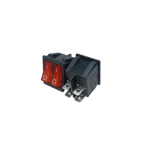 Rocker Switsch Red Light 2 Line  4 Pin On Off