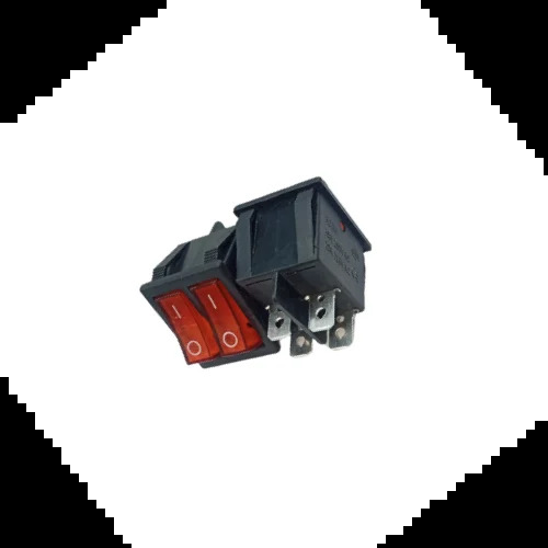 Rocker Switsch Red Light 2 Line  4 Pin On Off