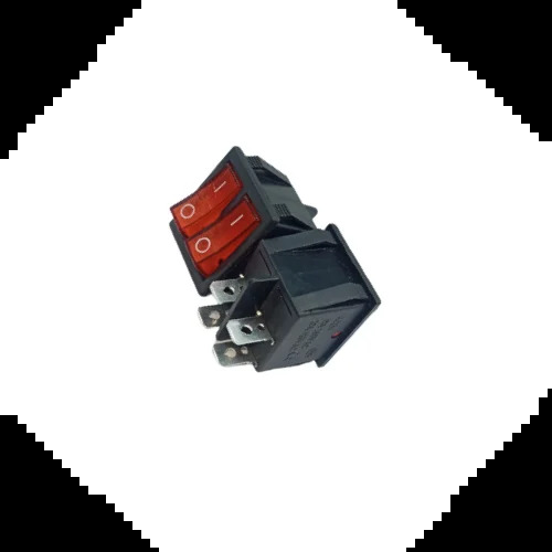 Rocker Switsch Red Light 2 Line  4 Pin On Off