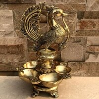 Designer Decorative Peacock Decorative Oil Lamp