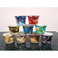 Glass T Light Candle Holder - Crystal Material, Polished Finish | Handmade Elegance for Ambiance Enhancement