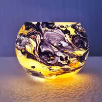Colorful Glass Candle Holders