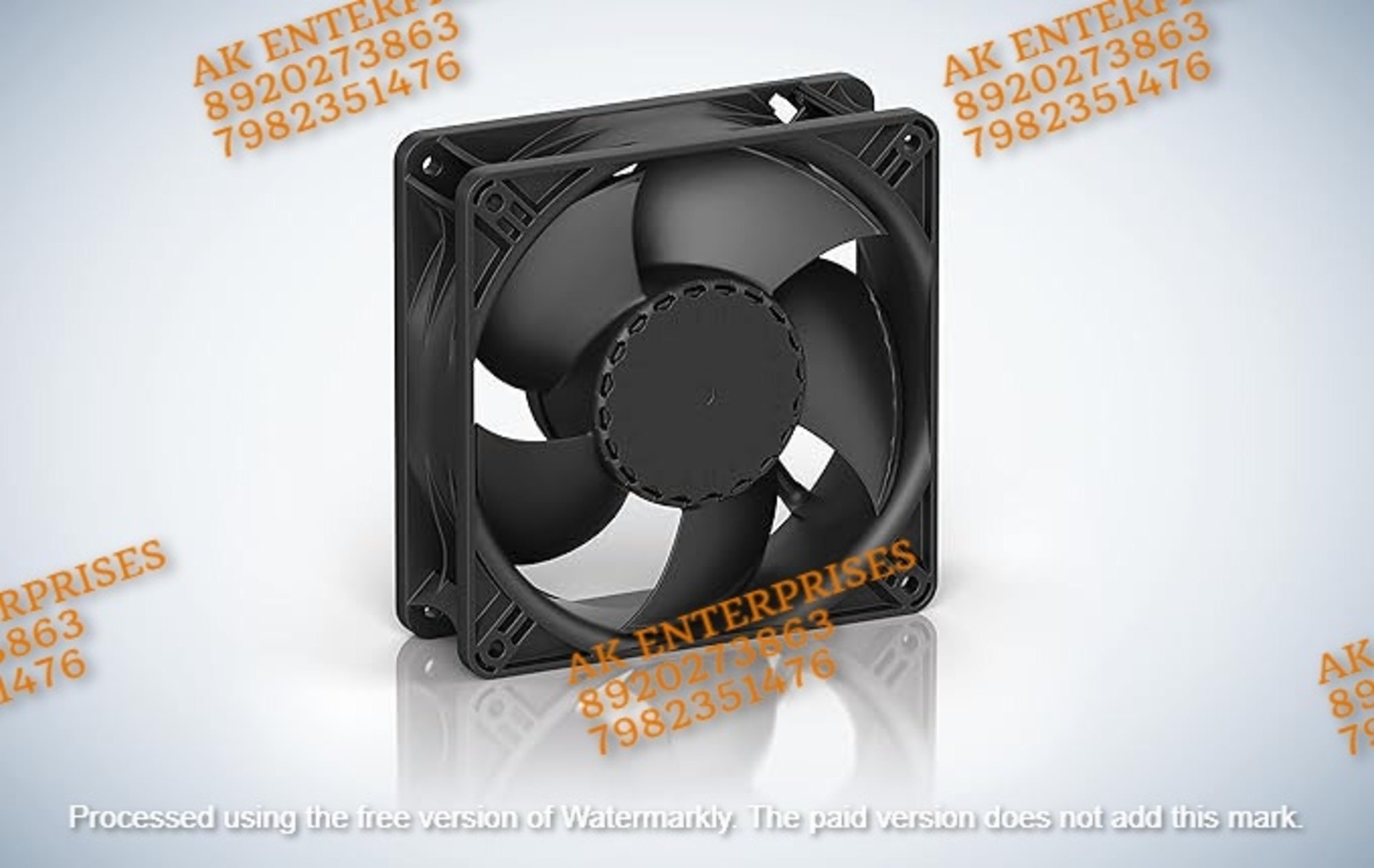 Ebm-papst Axial Fan - Plastic Material, 119x119x38mm Size, Black Color, 3300rpm Speed, 4.4w Power Consumption | High Efficiency 175m3/h Airflow, Ball Bearing