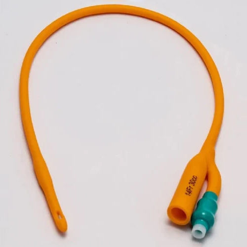 Silicone Foley Balloon Catheter - Color: Orange