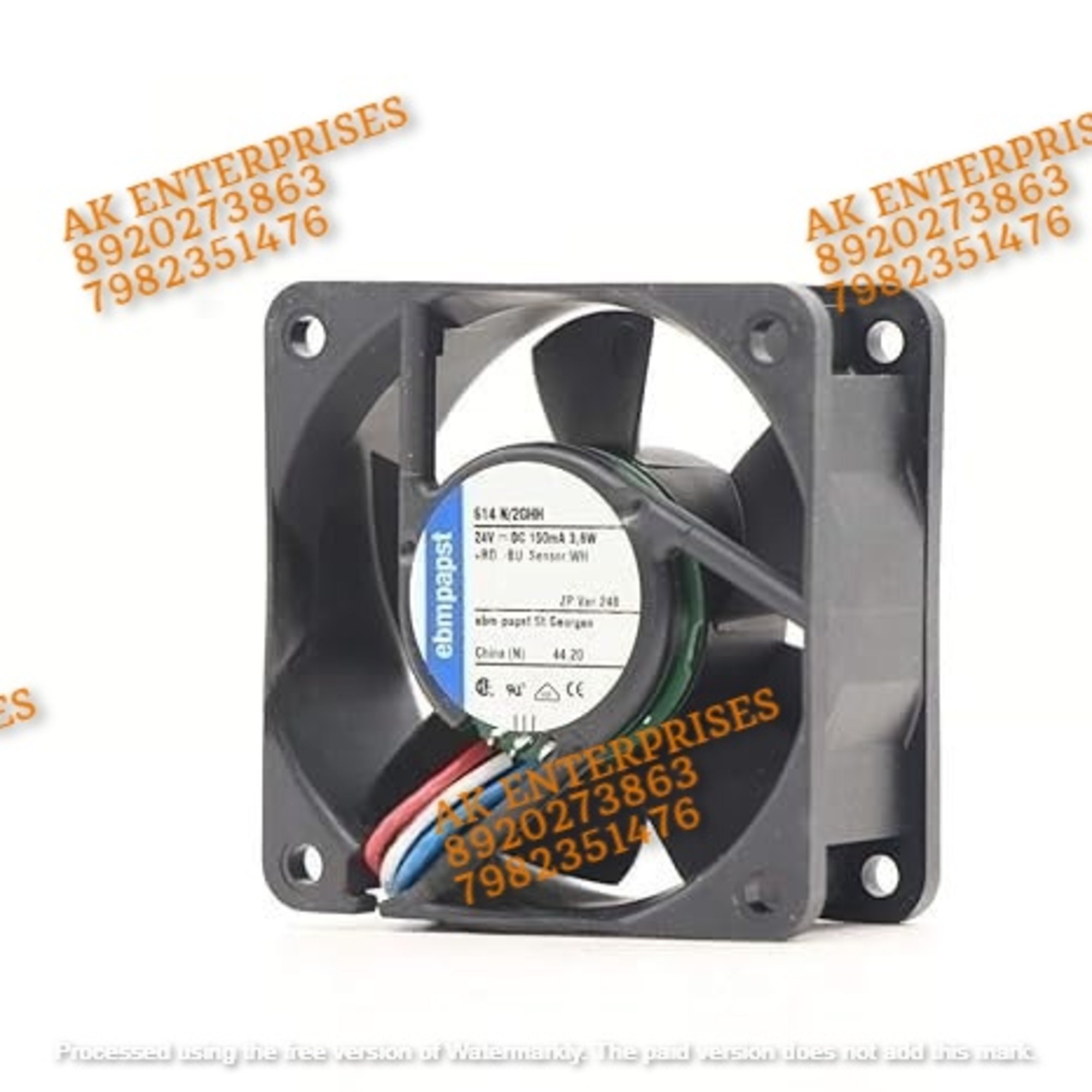 EBMPAPST 614 N/2GHH Axial Fan 24V-1.50mA 3.6W DC Cooling Fan, 60 * 60 * 25mm 3-Wire