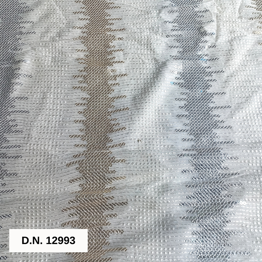 Premium Sequins Embroidered Georgette Fabric For Luxury Apparel
