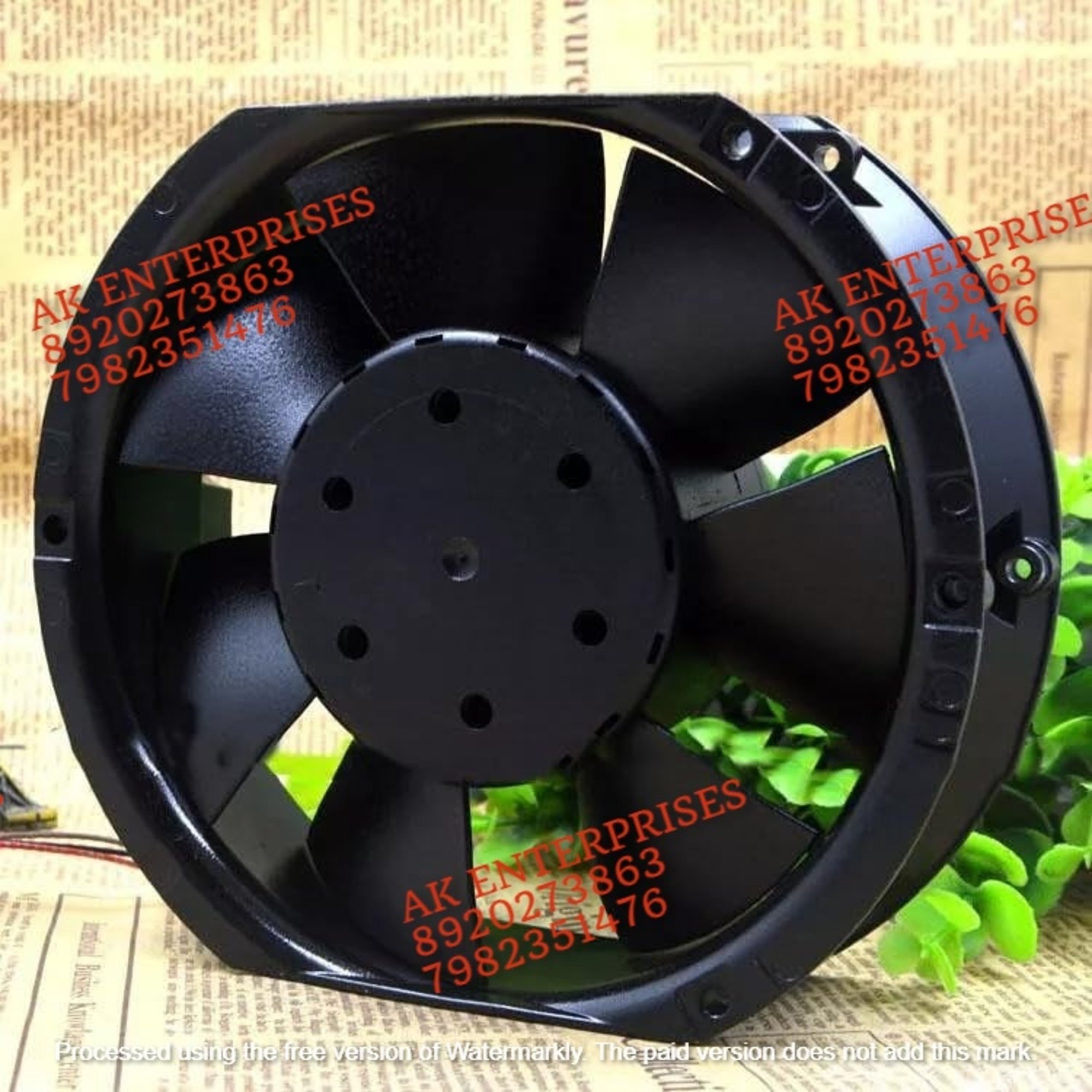 EBMPAPST 6424/12TDHR Axial Fan 24V-60W 2.5A DC Brushless Air Cooling Fan 6000 RPM 172 * 150 * 50mm 2-WirE (Metal) Brand: ESHMEET