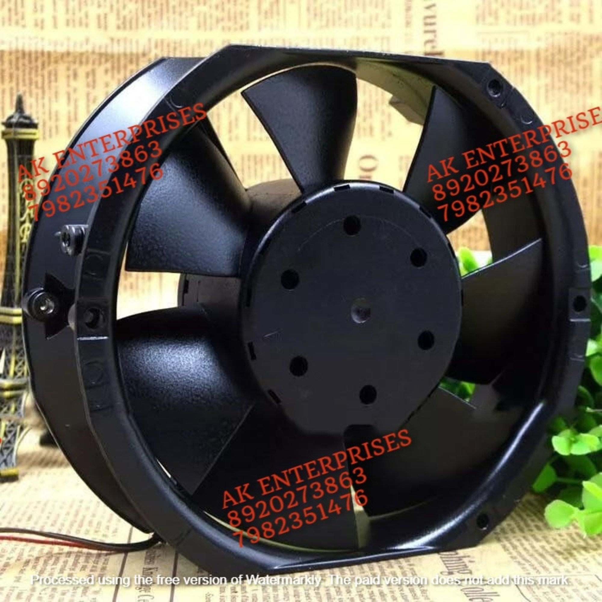 EBMPAPST 6424/12TDHR Axial Fan 24V-60W 2.5A DC Brushless Air Cooling Fan 6000 RPM 172 * 150 * 50mm 2-WirE (Metal) Brand: ESHMEET