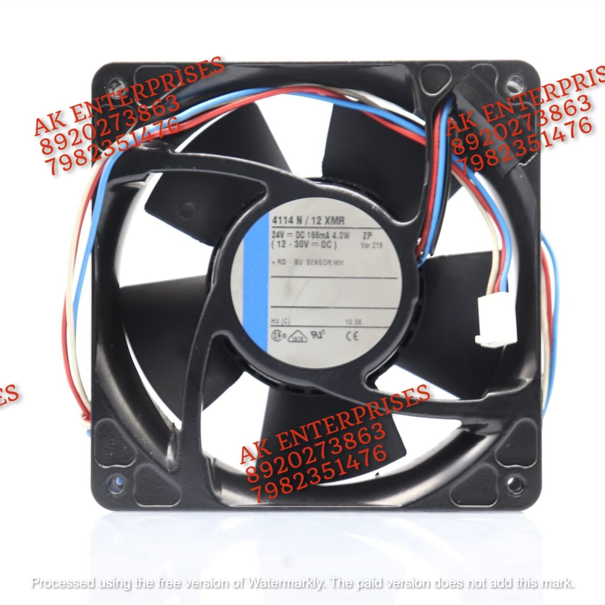 ebmpapst 414N/12XMR Axial Fan 24V-133mA 4.0W DC Brushless Air Cooling Fan 120 * 120 * 38mm 3-Wire