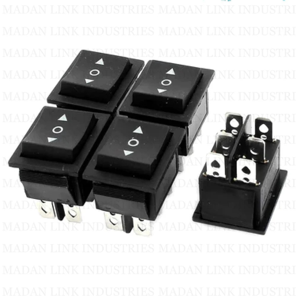 Rs 608 Black 6 Pin 2 Way Spring Throw - Contact Resistance: 250v 16amp Volt Per Ampere (V/a)