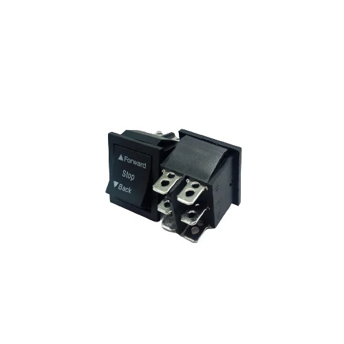 ROCKER SWITCH BLACK 6 PIN FORWARD-STOP- BACKWARD