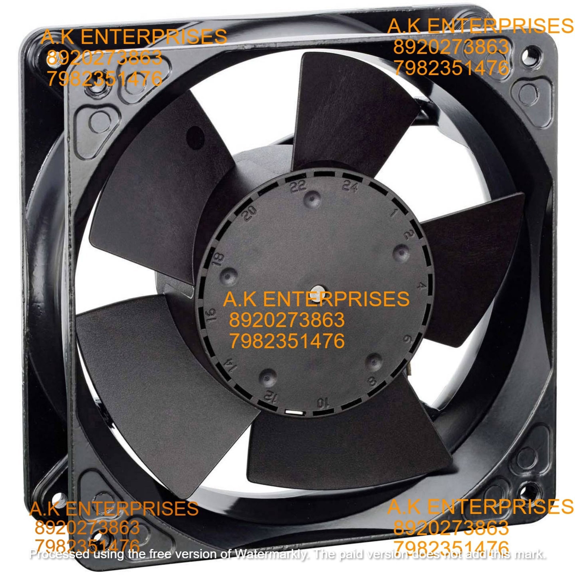  EBMPAPST 4114NH4 24V-1.25A 30W DC Brushless Air Cooling Fan 6800 RPM 120 * 120 * 38mm 2-Wire (Metal)