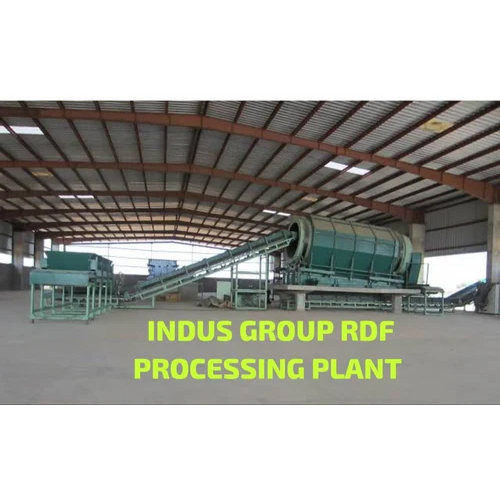 Solid Waste RDF Processing Plant - Stainless Steel, Green Color | 1 Year Warranty
