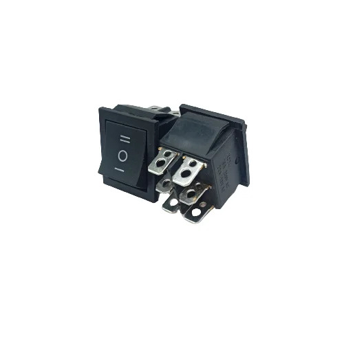 RS 608 BLACK 6 PIN ON-OFF-ON, Three Position (Center OFF)