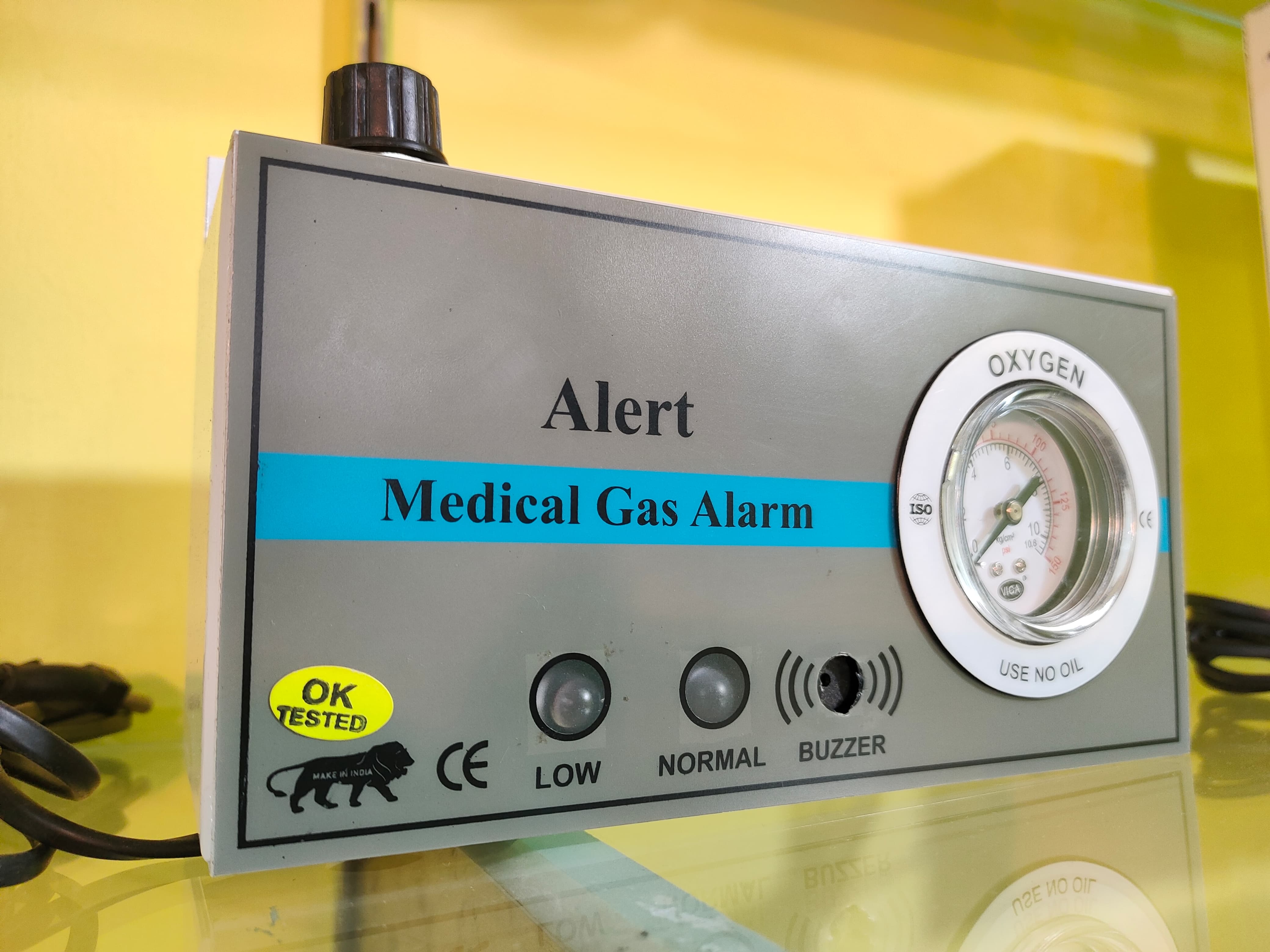 1 Gas Medical Gas Alarm System Unit - Dimension (L*w*h): 250x150 Millimeter (Mm)