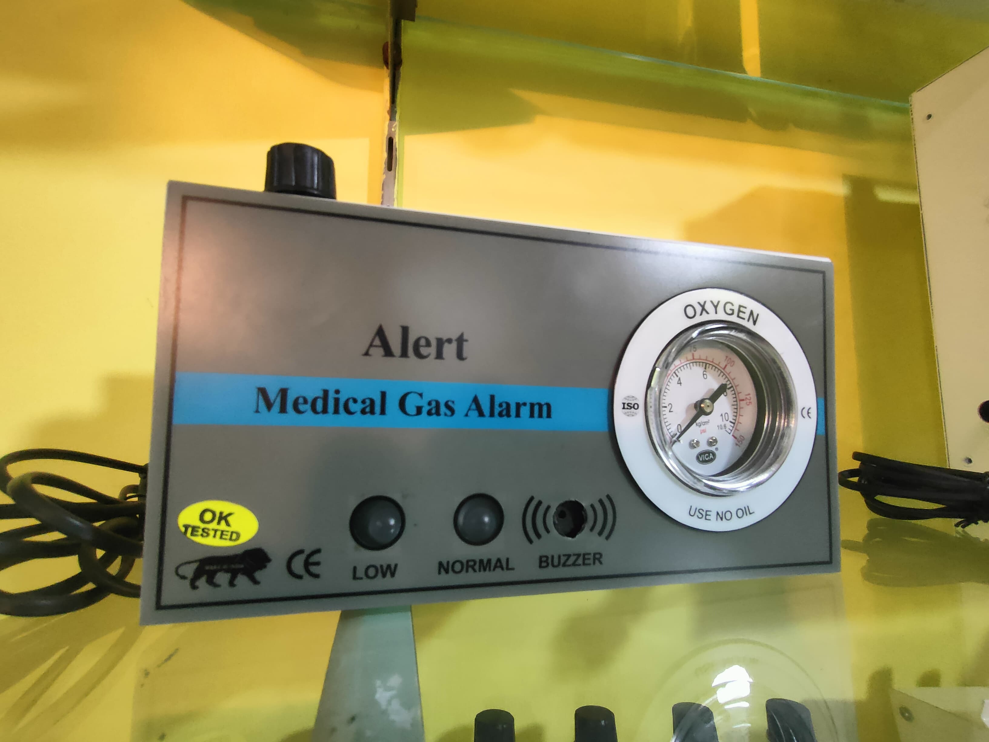 1 Gas Medical Gas Alarm System Unit - Dimension (L*w*h): 250x150 Millimeter (Mm)