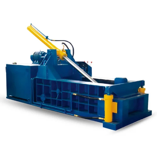 Hydraulic Waste Baling Machine - Color: Blue