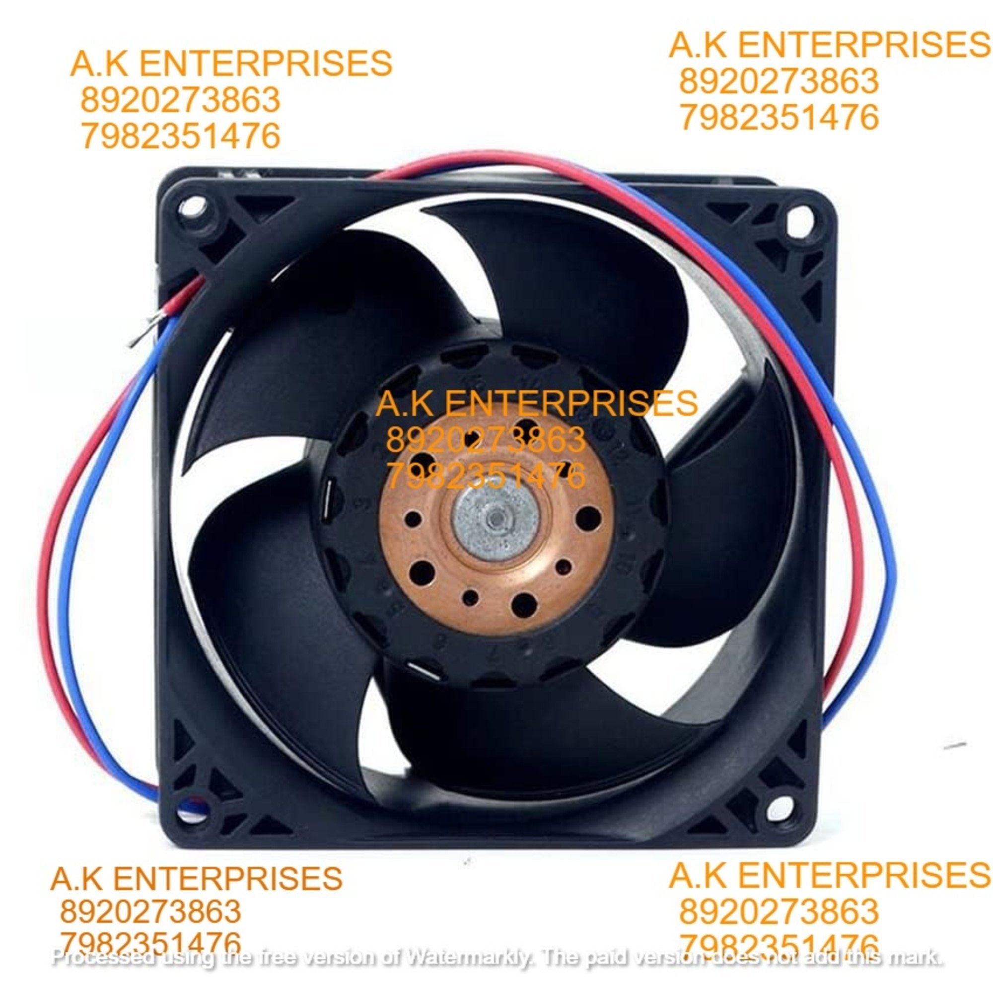 ebmpapst 8214JNR Axial Fan 24V-10.8W DC Brushless Air Cooling 8400 RPM 80 * 80 * 38mm 2-Wire