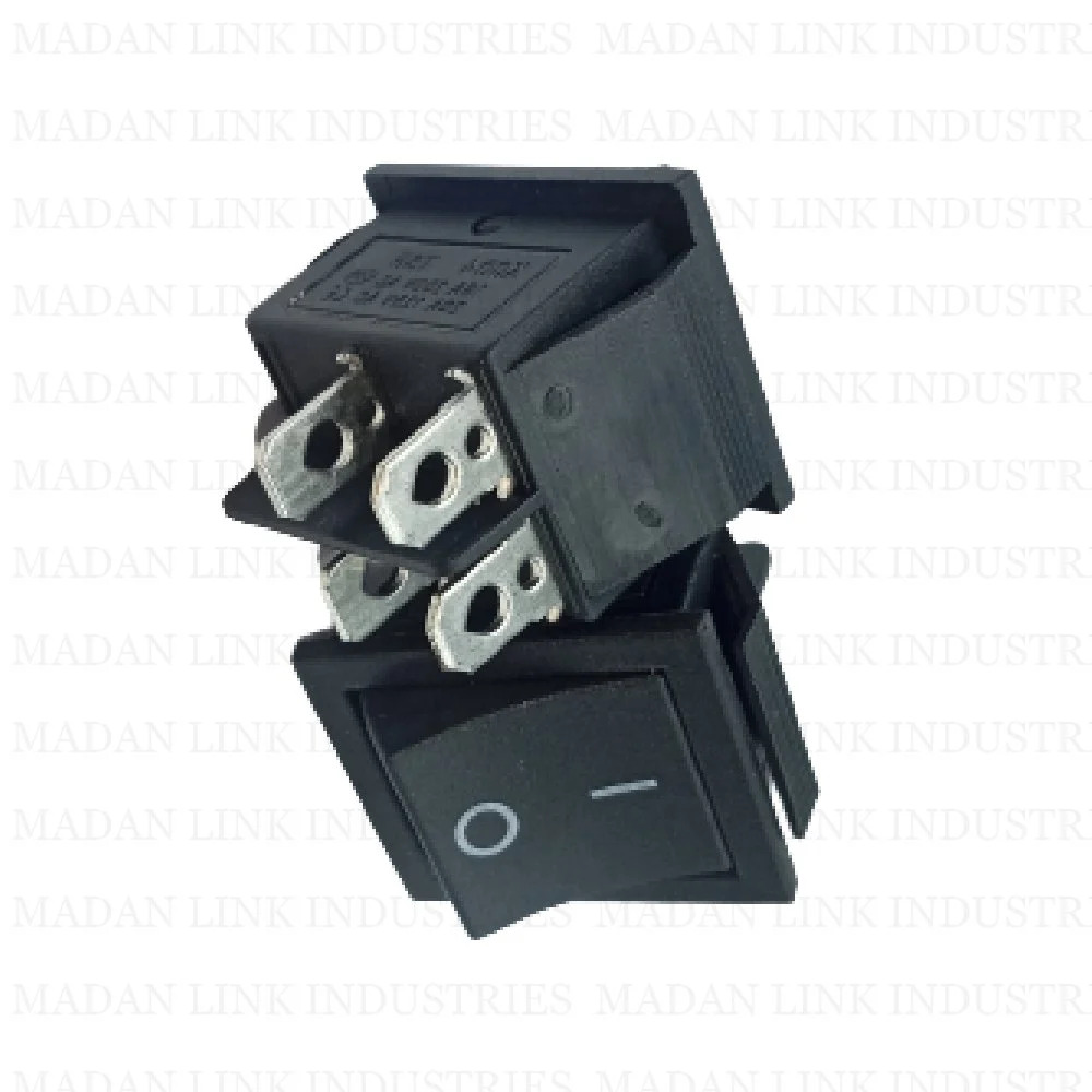 Rocker Switch Black On Off 4 Pin