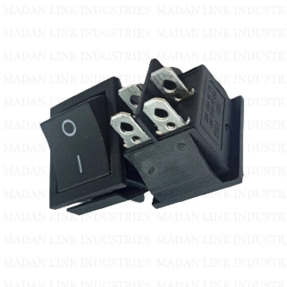 Rocker Switch Black On Off 4 Pin