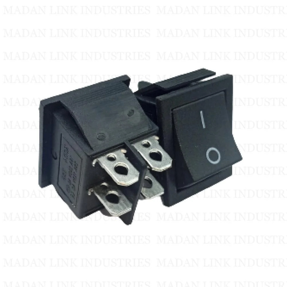 Rocker Switch Black On Off 4 Pin